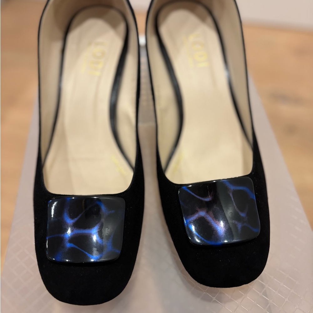 Elegant Black and Blue Women's Shoes by LODI